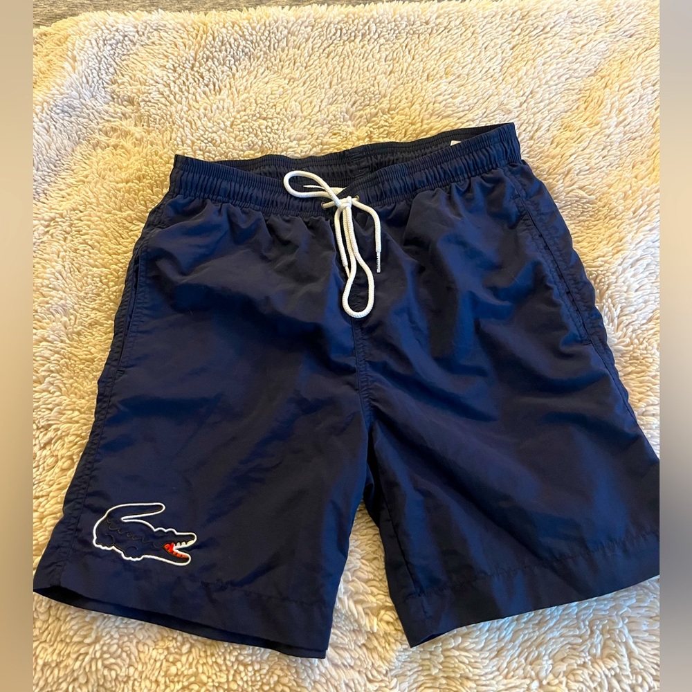 Lacoste Men’s Lined Navy Swimsuit